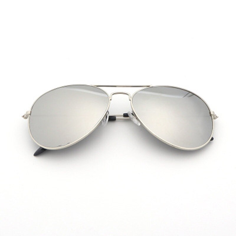 Unisex klassiske herre solbriller polariseret  uv400 spejl solbriller briller til mænd kvinder kører ridning: Sølv (sølvramme)