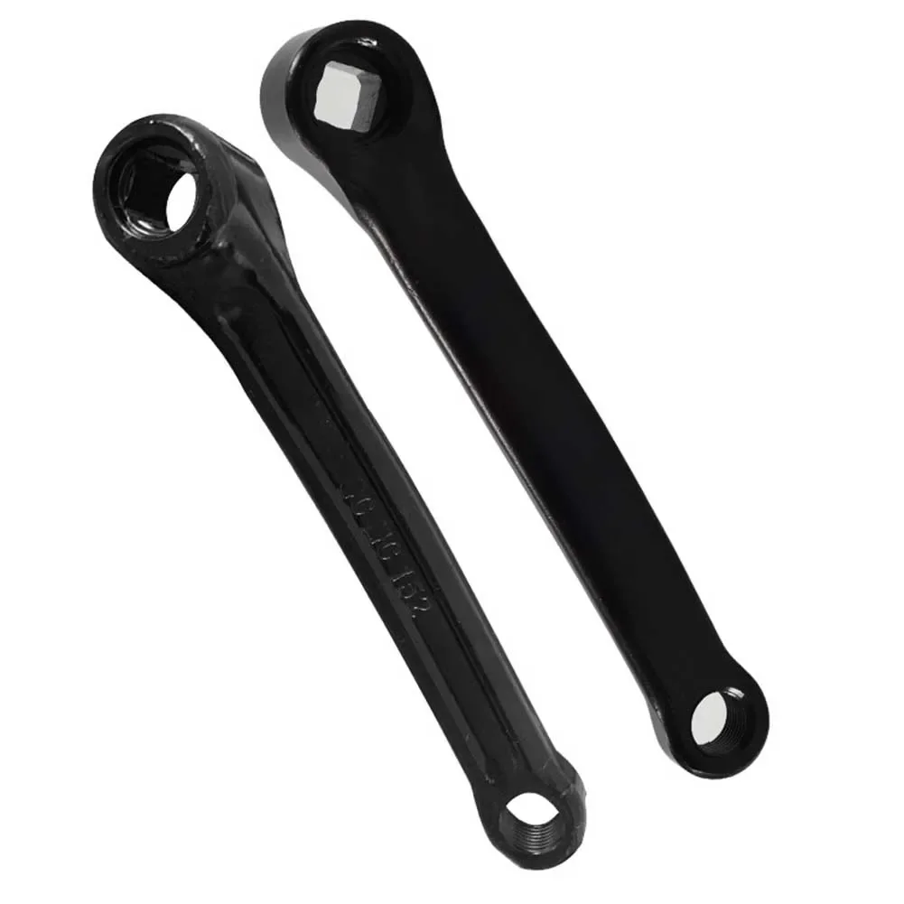 Mountainbike crankarm met volledig massieve constructie, 170mm/165mm/152mm diamantvormige ruitvormige ketting, crank, pedalen, verbindingsstang, accessoires: Rood