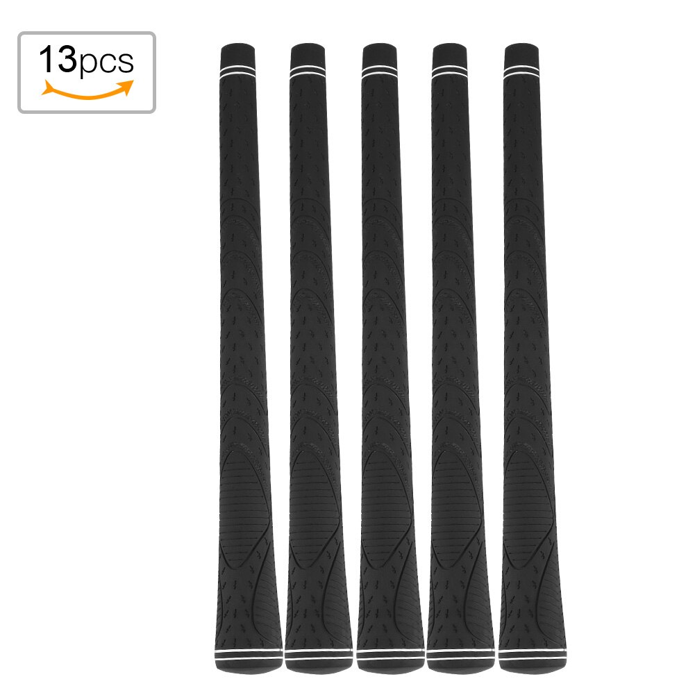 13pcs Golf Grips Rubber Golf Irons Grips Golf Clubs Grips Golf Club Grip Handle Cover Accessories Replacement