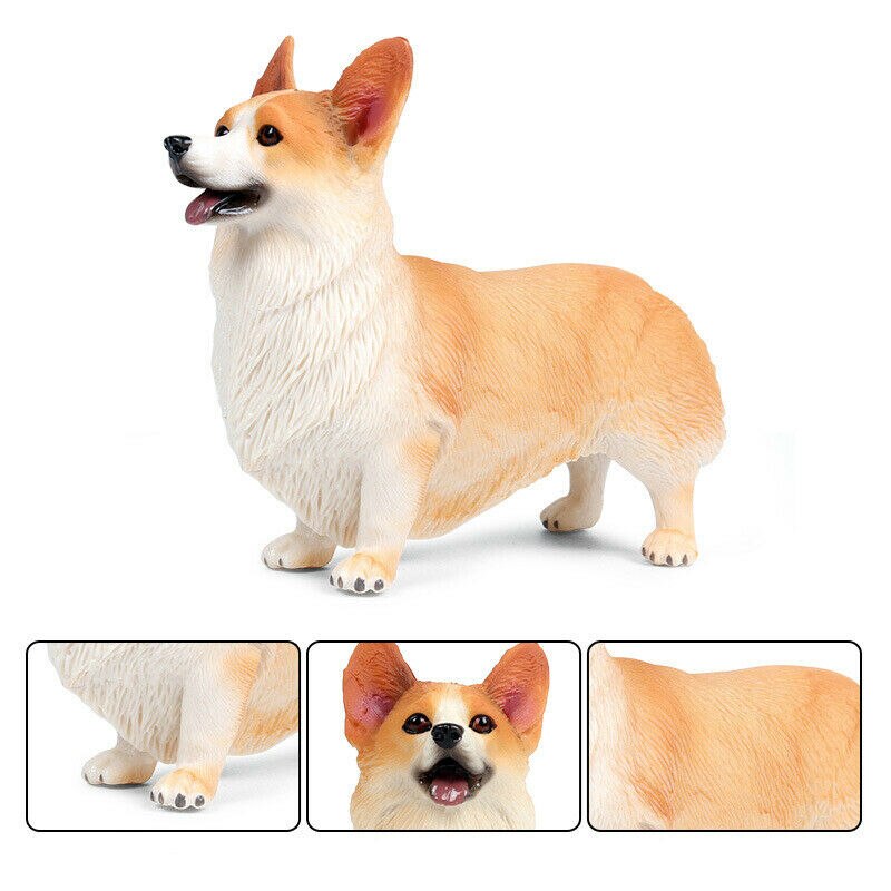 Pembroke Welsh Corgi Figure Dog Pet Animal Model Toy Collector Decor Kids Educational Toys Decoration Kid Birthday