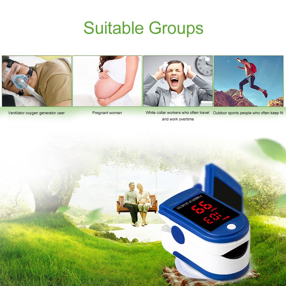 oximetro Household Digital Fingertip pulse Oximeter Blood Oxygen Saturation Meter Finger SPO2 PR Monitor health Care