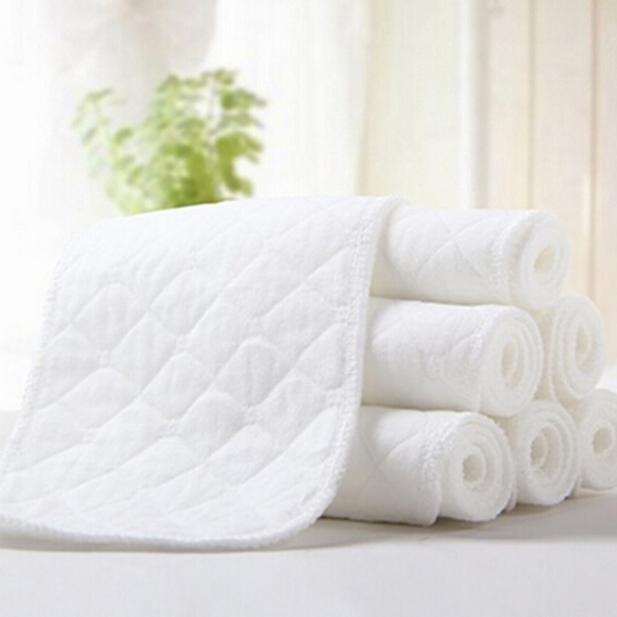 5pcs Baby Diapers Bamboo Eco Cotton Diapers Nappy Baby Comfortable And Soft Washable Cotton Reusable Diapers Biodegradavel
