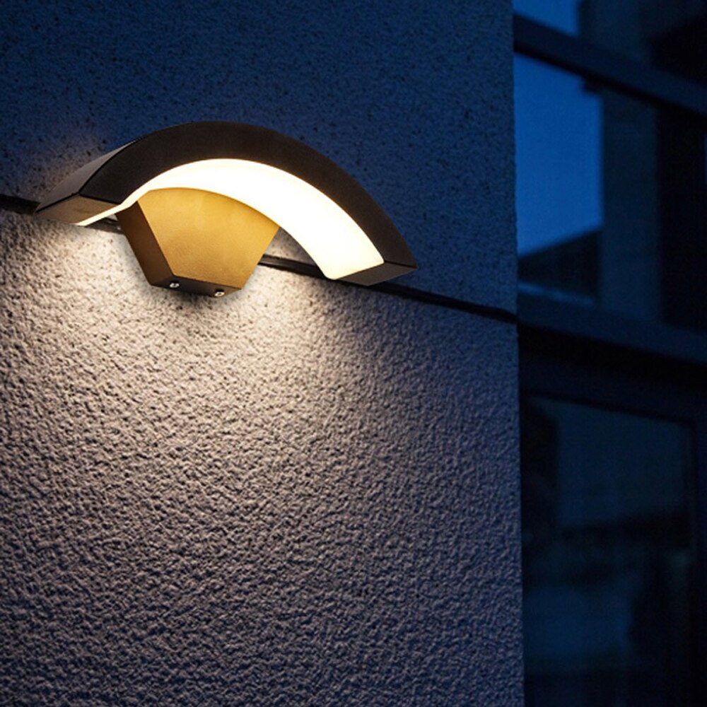 Moden vandtæt led veranda sconce væglamper udendørs  ip65 sensor lampe landskab spotlight balkon korridor have