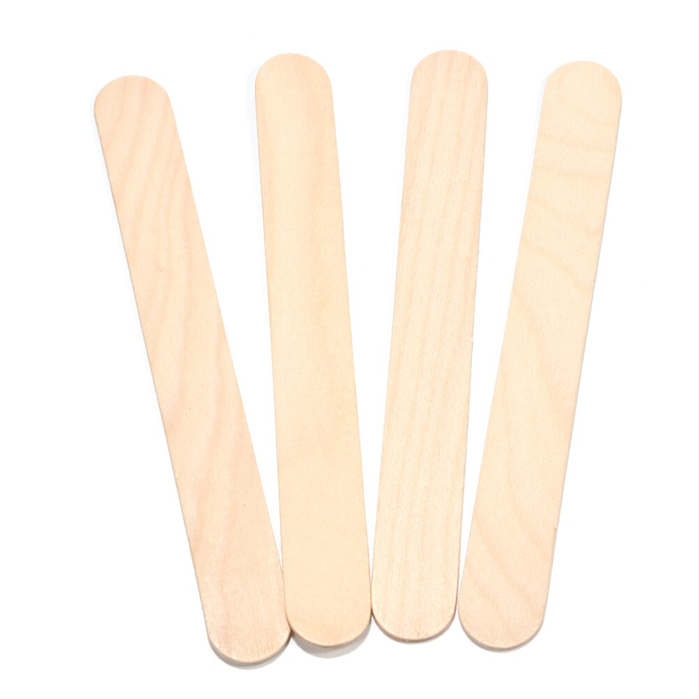50Pcs Wooden Popsicle Sticks Kids Hand Crafts Art Ice Cream Lolly Cake DIY Making Funny Ice Cream Stick