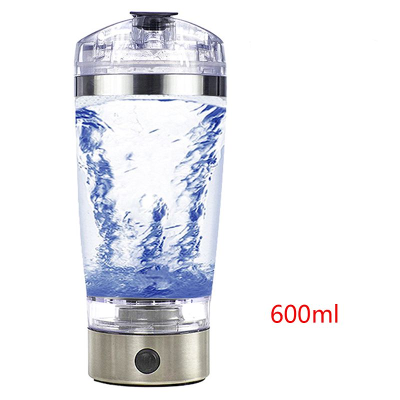 450ml/600ml USB Rechargeable Electric Mixing Cup Portable Protein Powder Automatic Shaker Bottle Leakproof Mixer: 600ml