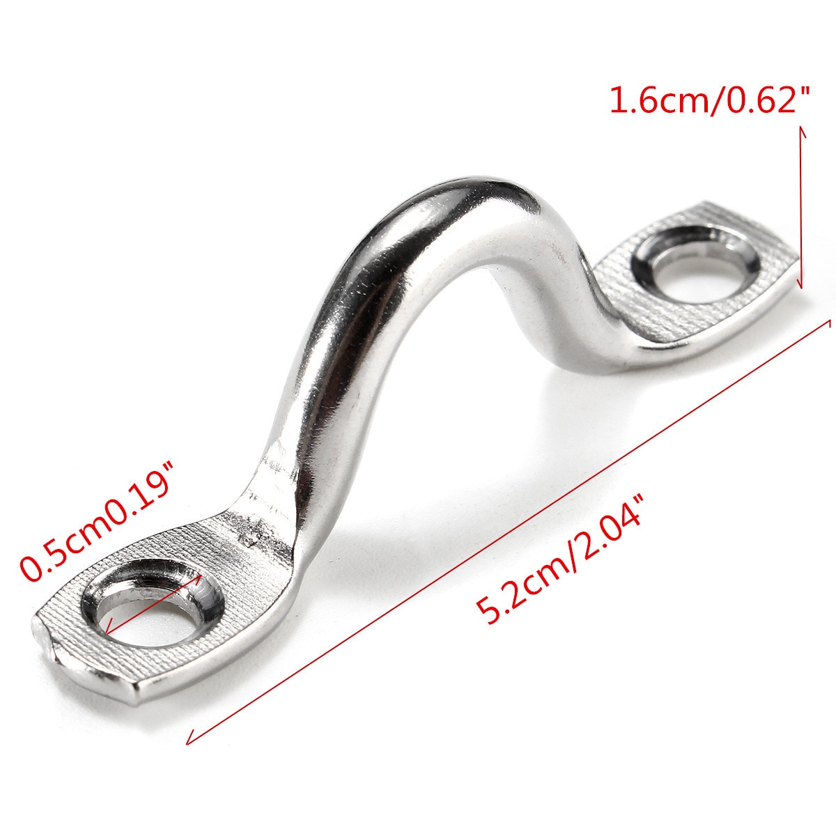 10 stk / lot pad øje sæt 5mm rustfri stål footman's loop marine grade båd hardware båd dele tilbehør udskiftning