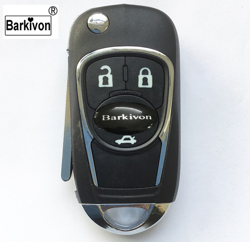 Barkivon 3 Drie Knop Vervanging Ongesneden Blade Flip Folding Key Fob Case Shell Voor Chevrolet Cruze Aveo Cover
