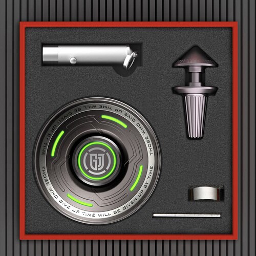 UFO Multifunction Luminous Fidget Spinner Mechanical Shape Advanced R188 Mute Bearing Hand Spinner Stress Relief Toys for aldult: Grey-Ultimate