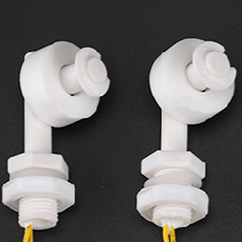 2 st / set  dc 110-220v vattennivåsensor rätvinklig flottörbrytare för akvarium