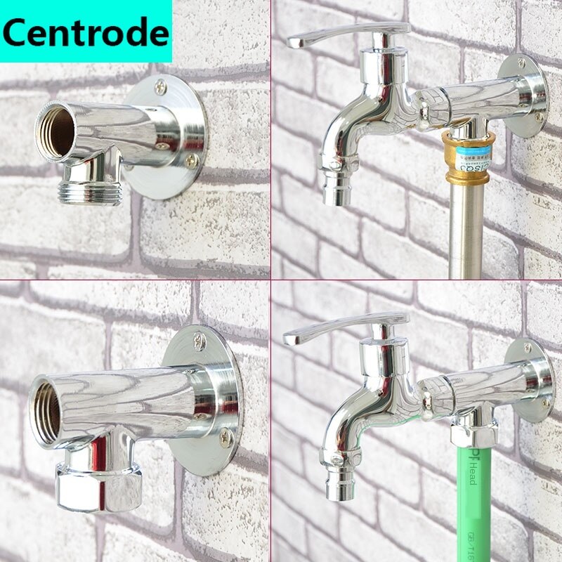 Faucet mount 1/2IN connector accessories surface mounted wall 3/4IN copper concealed change surface mounted modified bracket