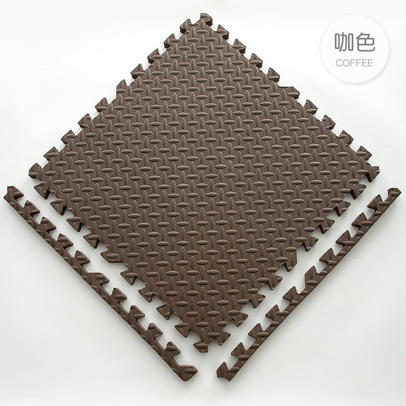 16pz 30*30cm sport Palestra Zerbino Protezione EVA Foglia Grano Tappetini yoga fitness Antiscivolo Spalming Tappeti Addensare shock Camera allenamento: 150X220 centimetri / Borgogna