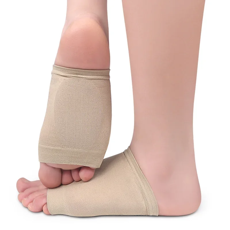 Elastic Gel Silicone Forefoot Shoe Pad Arch Support Foot Pad Cushion Soft for Plantar Fasciitis Flat Foot Pain Relief Heel Spurs