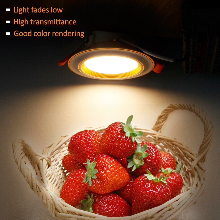LED Downlight 3w 5w 9w 12w 20w Round Recessed Lamp spot led bulb AC 220V 230V downlight Indoor LED Spot Lighting Kitchen