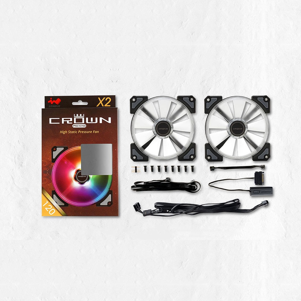 Olskrd 120mm Case Fan RGB PC cpu cooler master Computer Case Fans Ultra Silent LED Addressable Chassi Radiator InWin CROWN AC120