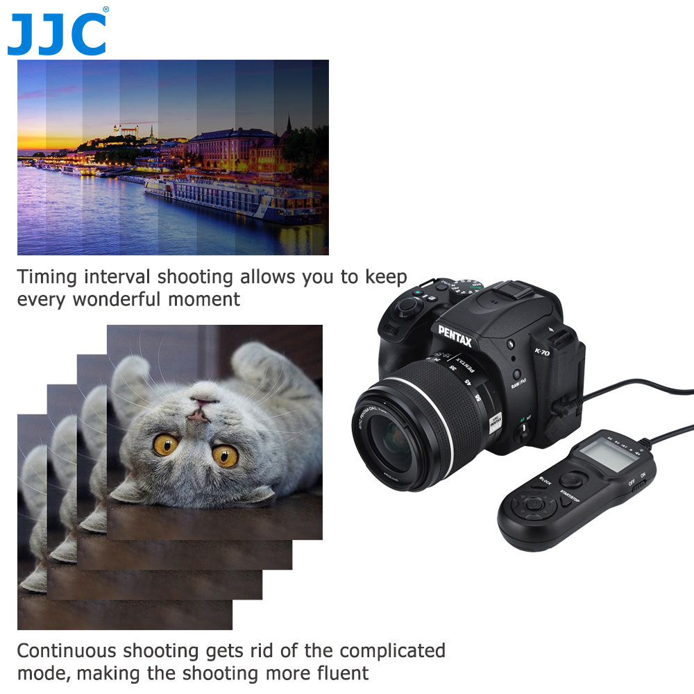 JJC MC-DC2 Intervallometro Timer di Controllo Remoto per Nikon Z6II Z7II Z7 Z6 Z5 D750 D780 P1000 D7500 D7200 D5600 D5500 D5300 D5200