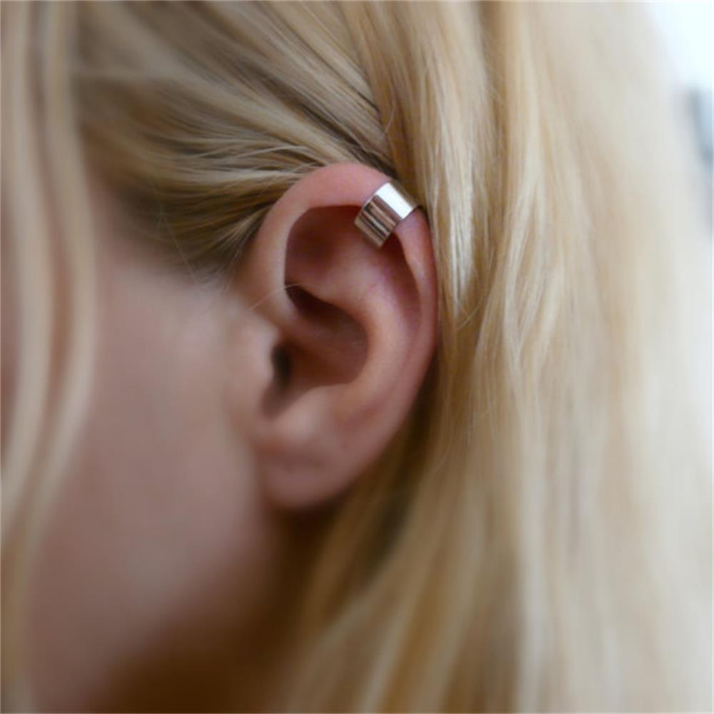 2 stk /1 par punk rock øre øreringe kvinder klip manchet wrap ingen piercing-clips på kvinders & #39 ;s smykker tilbehør