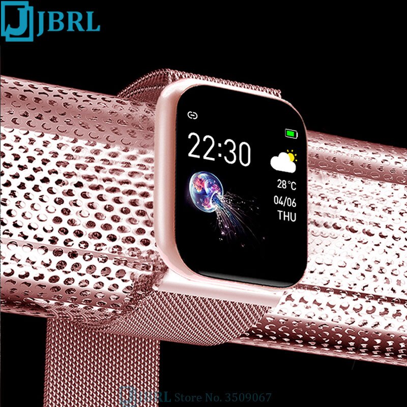 Sport aimant bracelet montre numérique pour femme hd montre-bracelet hommes led étanche montre de téléphone fréquence cardiaque horloge numérique Android IOS