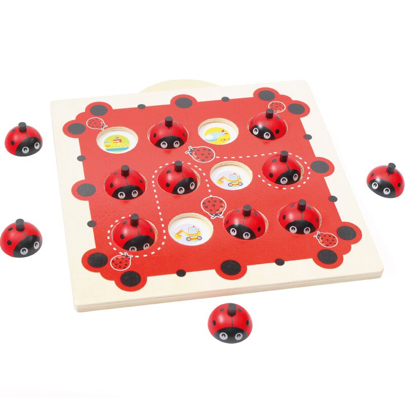 Memory Training Game Chess Parent-Child Interactive Board Game Children's Early Education and Wisdom Wood Material Memory Chess