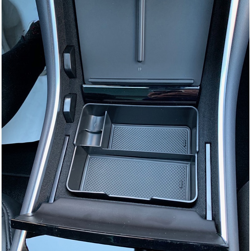 Car Central Armrest Storage Box For Tesla Model 3 BlueStar Container Glove Organizer Case Car Accessories