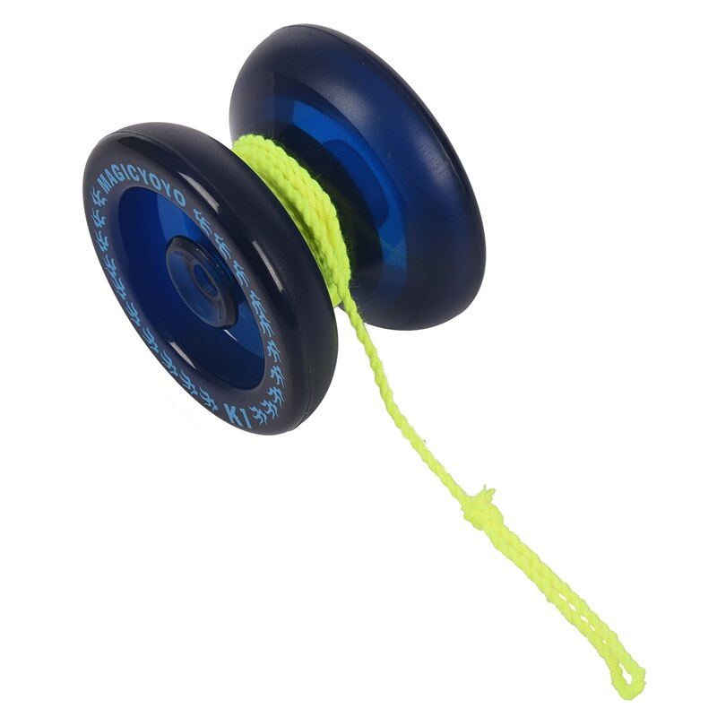 MAGICYOYO K1 Spin ABS Yoyo PVC Yoyo Toys With Hubstacks Blue &amp; MAGICYOYO D1 GHZ MAGICYOYO Yoyo With String (Blue)