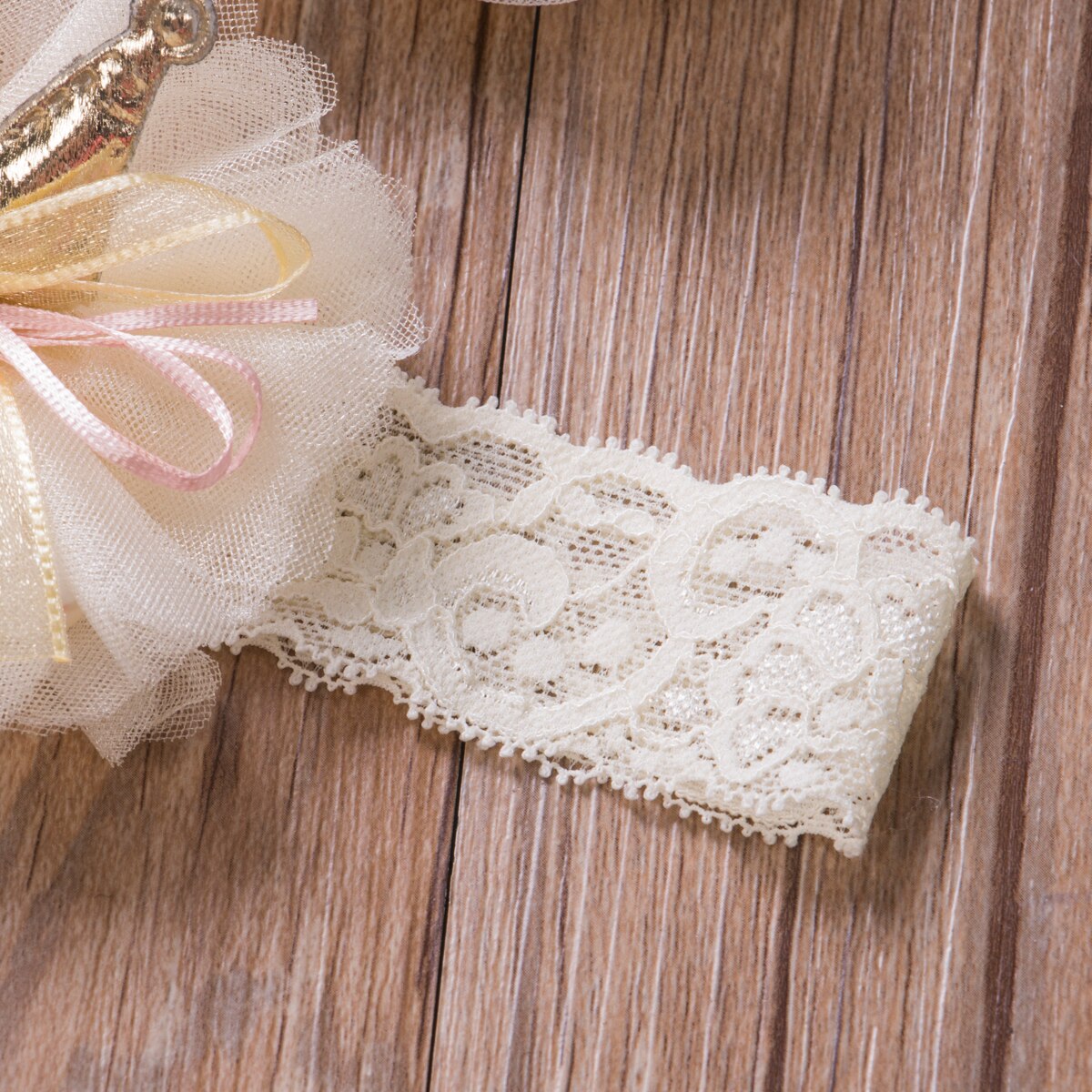 Newborn Baby Girl Lovely Socks Headband Set Flower Bowknot Crown Lace Headwrap + Booties Lace Cute Animal Decor Socks 2Pcs Set