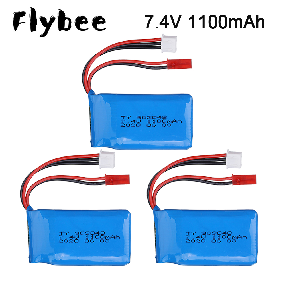7,4 V 1100 mAh Li-Po Batterie für WLtoys A949 A959 A969 A979 V912 V913 V353 k929 V262 L959 T23 T55 F45 2S 7,4 V Auto Batterie teile