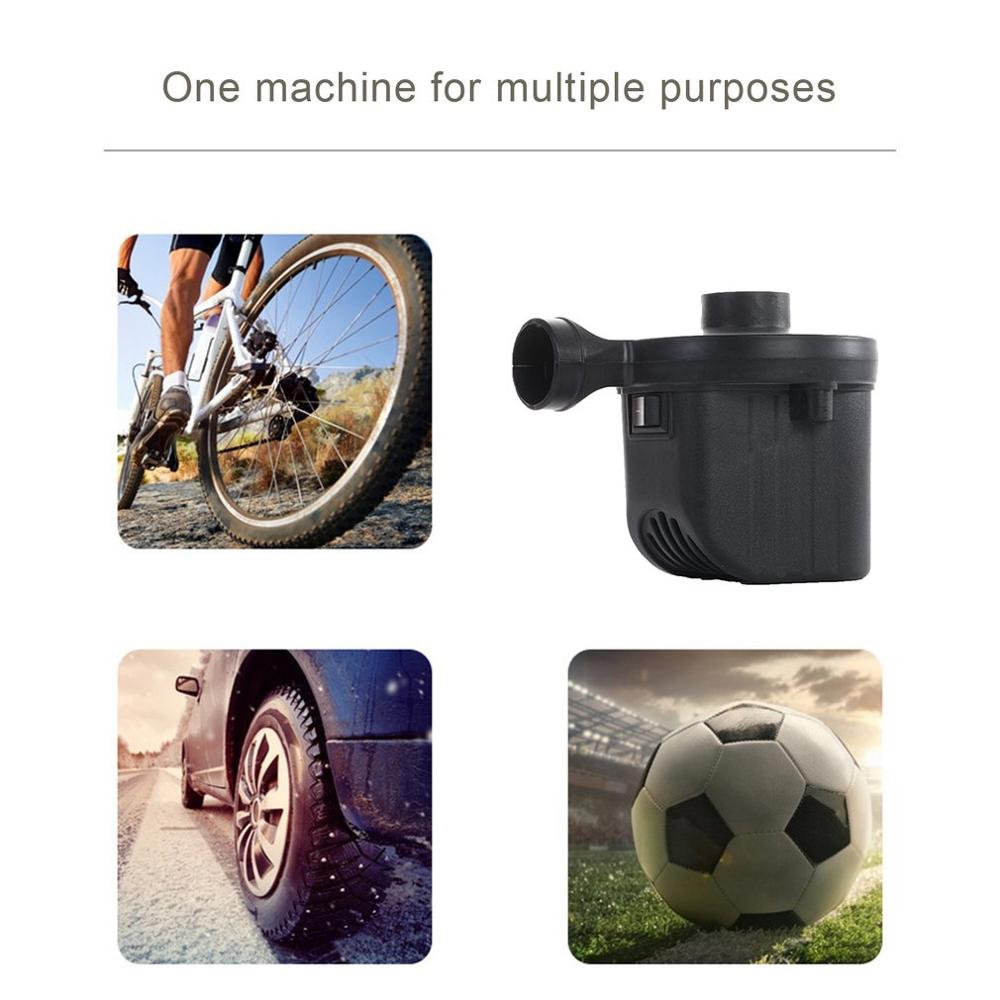 220V 12V Electric Inflatable Pump Quick Air Filling Compressor With 3 Nozzles Air Pump Mattress Boat Auto Air Inflatable Pump