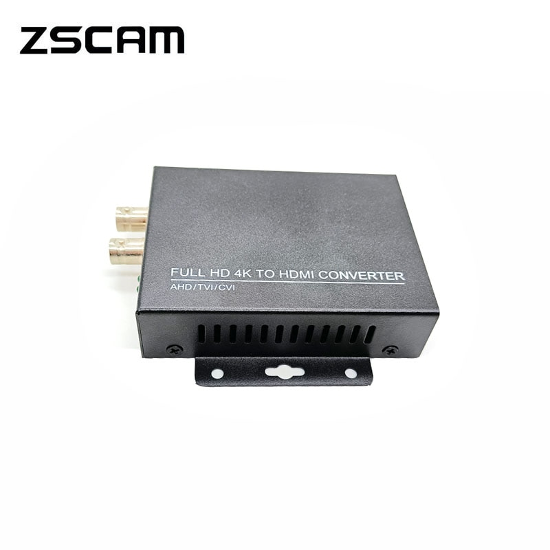 ZSCAM Full HD 4K TO HDMI CONVERTER 720P/1080P TVI 8MP AHD 5MP CVI 5MP CVBS to HDMI Converter For Camera CCTV Tester Converter