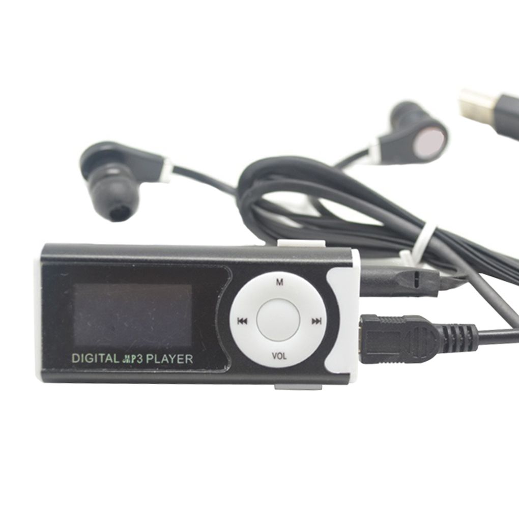 Digital Music MP3 Player Mini USB OLED Screen MP3 Support 16/32GB Micro SD TF Card Light Clip Flashlight For Sport Home