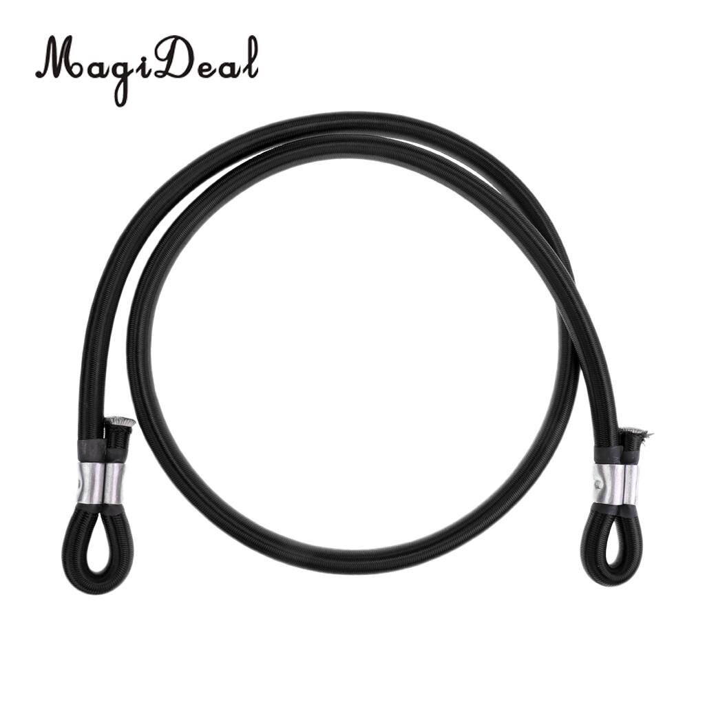 MagiDeal 12mm x 120cm schwer Pflicht Bungee-seil 100Kg für freundlicher freundlicher Trampolin Bunte Klettern Höhlenforschung Camping springen prallen: Schwarz