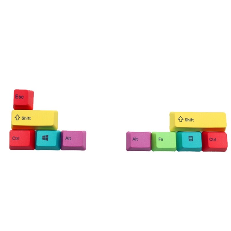 Mac/win mekaaniset näppäimistön näppäimet oem-profiili pbt cmyk modifiers 10 näppäin  n0hc: A