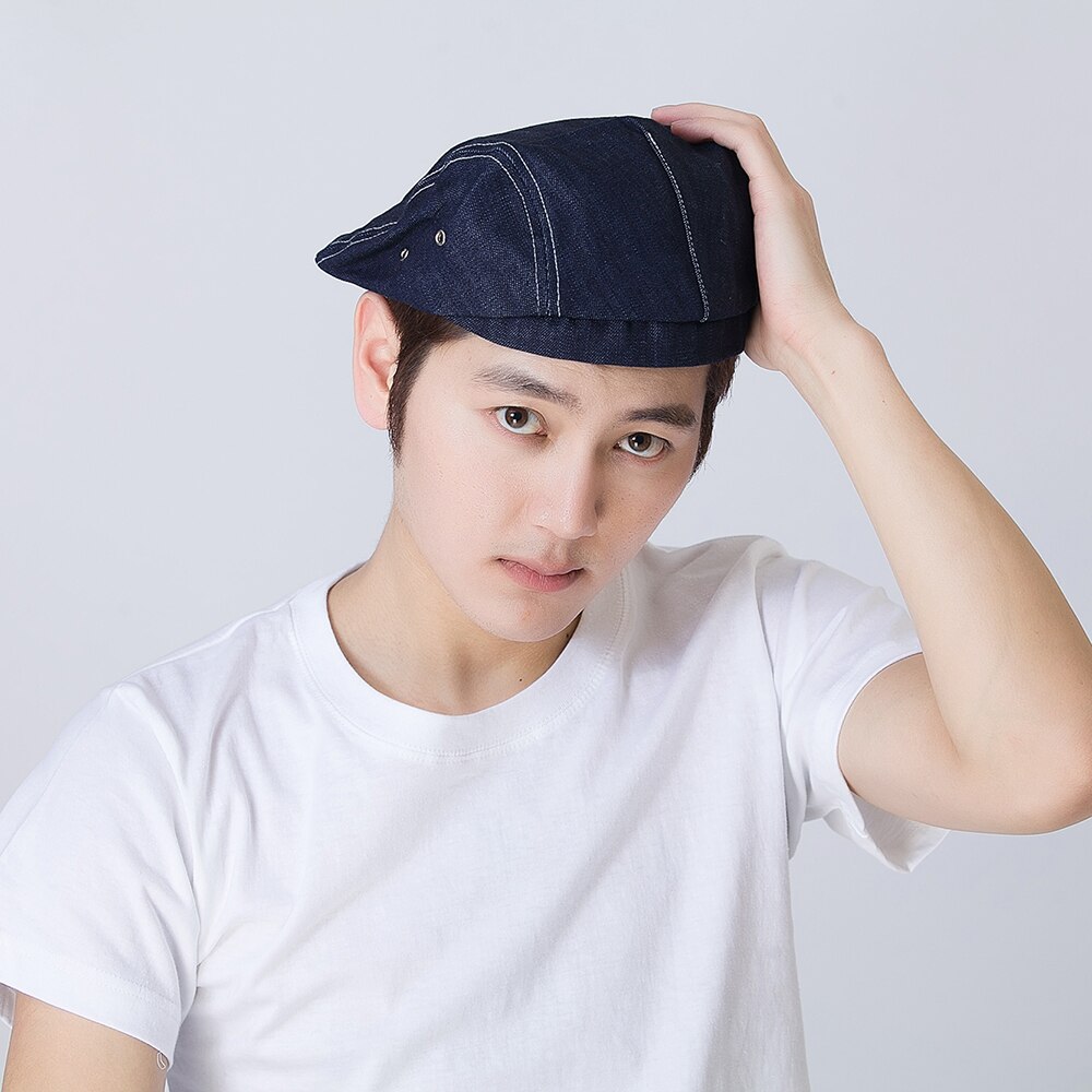 Gorro Unisex de 3 colores para hombre y mujer, ropa de trabajo del Chef para cocinar, sombreros de cocina, café, servicio de comida, camarero, camarera, gorras de rayas
