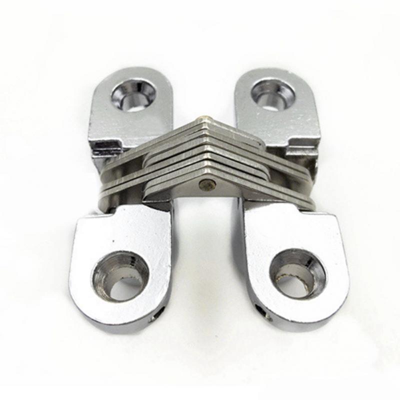2pcs Door Hinge Stainless Steel Invisible Hinges Concealed Barrel Wooden Box Home improvement Hardware