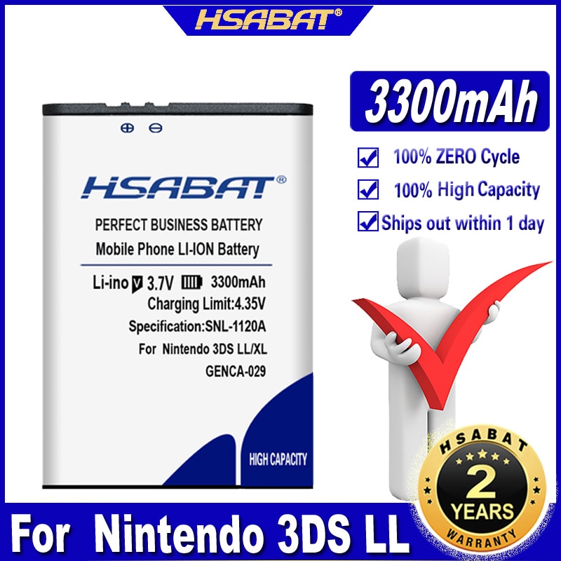 Hsabat 3DS Ll 3300Mah Batterij Voor Nintendo 3DS Ll Voor Nintendo 3DS Xl Batterijen