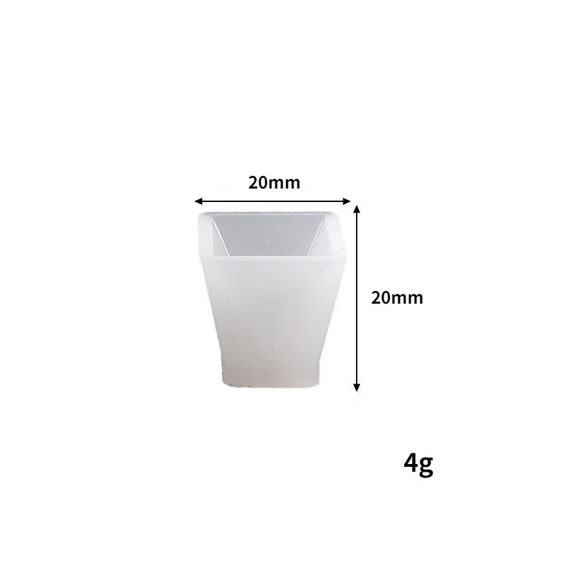 Moule pyramide 3D en Silicone, pour bricolage, cristal UV époxy, cône triangulaire cubique, décoration de la maison, Arts et artisanat pour modèle en résine: WHITE
