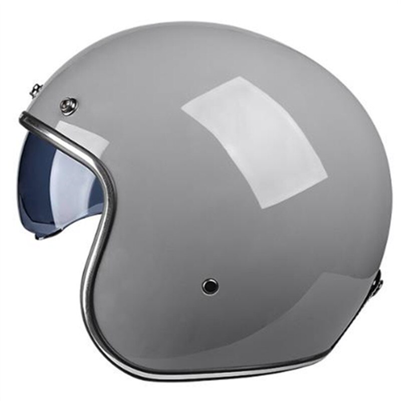 Dot Goedgekeurd Vintage Motorfiets Open Helm Klassieke Retro Open Gezicht Moto Helm Licht Gewicht Voor Motorbike Cruiser Casco: 2 / XL
