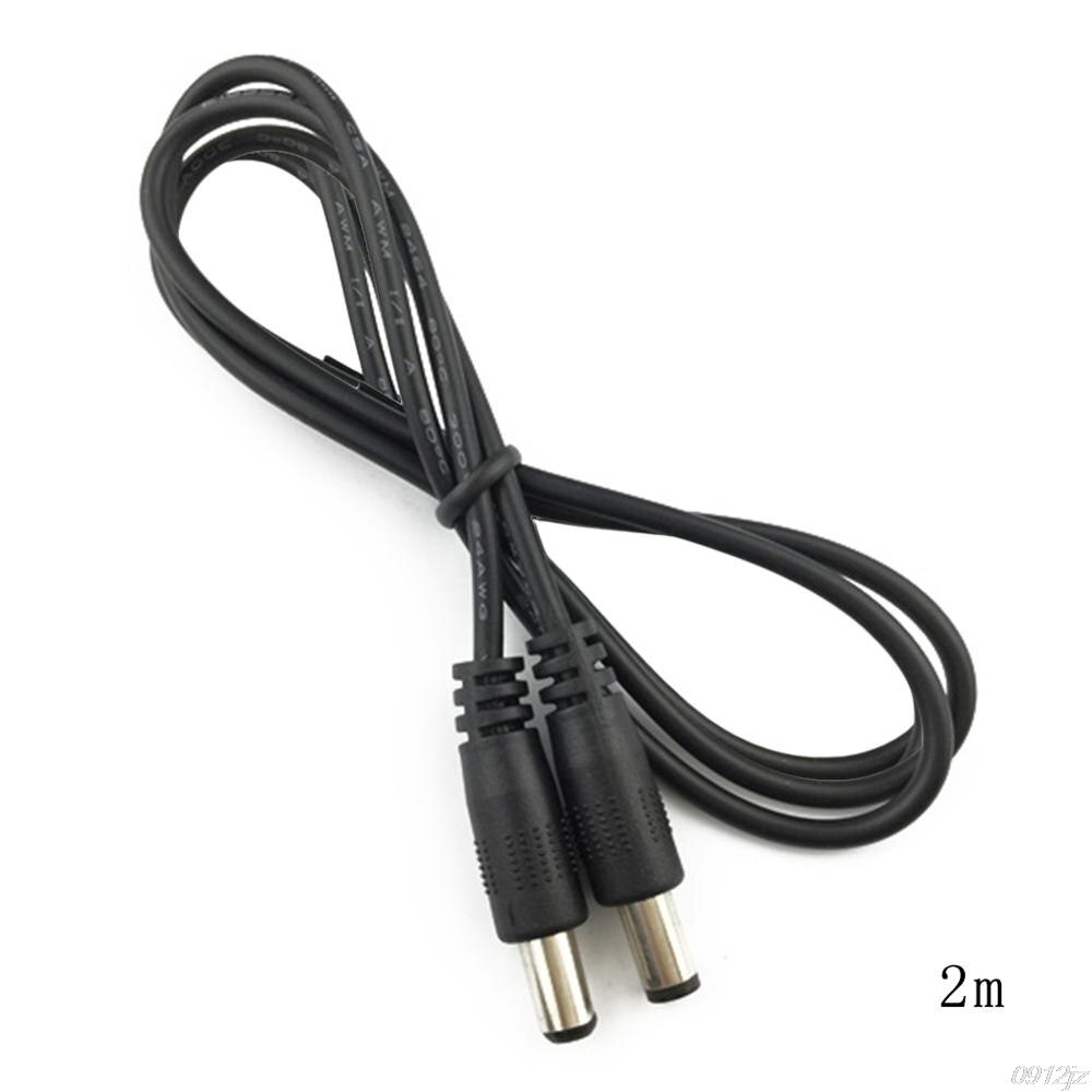 Dc Power Plug 5.5X2.1 Mm Male Naar 5.5X2.1 Mm Mannelijke Cctv Adapter Connector Kabel Power Extension koorden: 200cm
