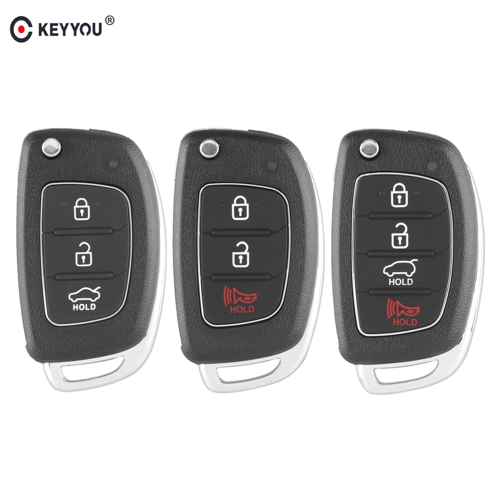 Keyyou Vervanging 3/4 Knop Flip Afstandsbediening Sleutel Shell Fob Case HB20 Solaris Sleutel Voor Hyundai Elantra Verna IX35 IX45 fe Voor Kia