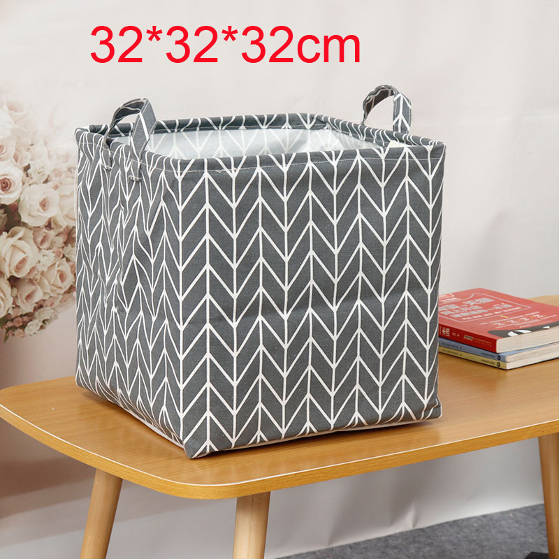Linnen opbergmand Vuile wasmand Opslag Speelgoedmand Opbergdoos Closet Organizer Muurhangende mand Bureau Organizer Box: Oranje