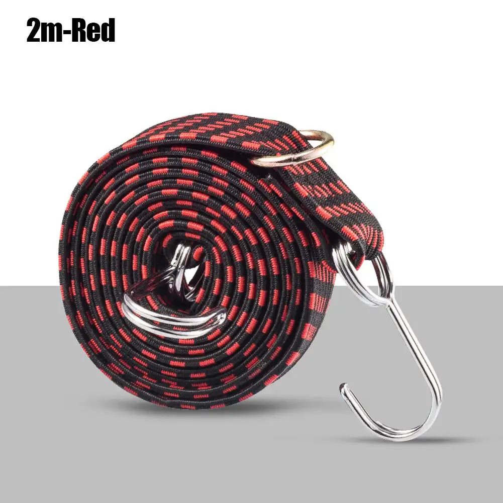 Motorcycle Bicycle Elastics Rubber Luggage Rope Cord Hooks Bikes Rope Tie Luggage Roof Rack Strap Fixed Band Moto Accessories: Brown
