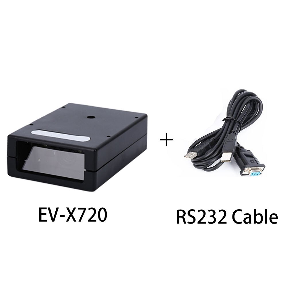 Mini Size Barcode Scanner Module Usb Barcode Reader Met Goedkoopste Prijs 1D &amp; 2D Ttl RS232 Seriële Self-Inductio qr Barcode Scanners: EV-X720 1D RS232