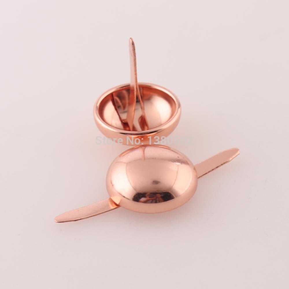 50 stk / lot 18mm/20mm sølv / bronze / rosa guldfarve store brads til scrapbooking dekorative brad diy håndlavet tilbehør