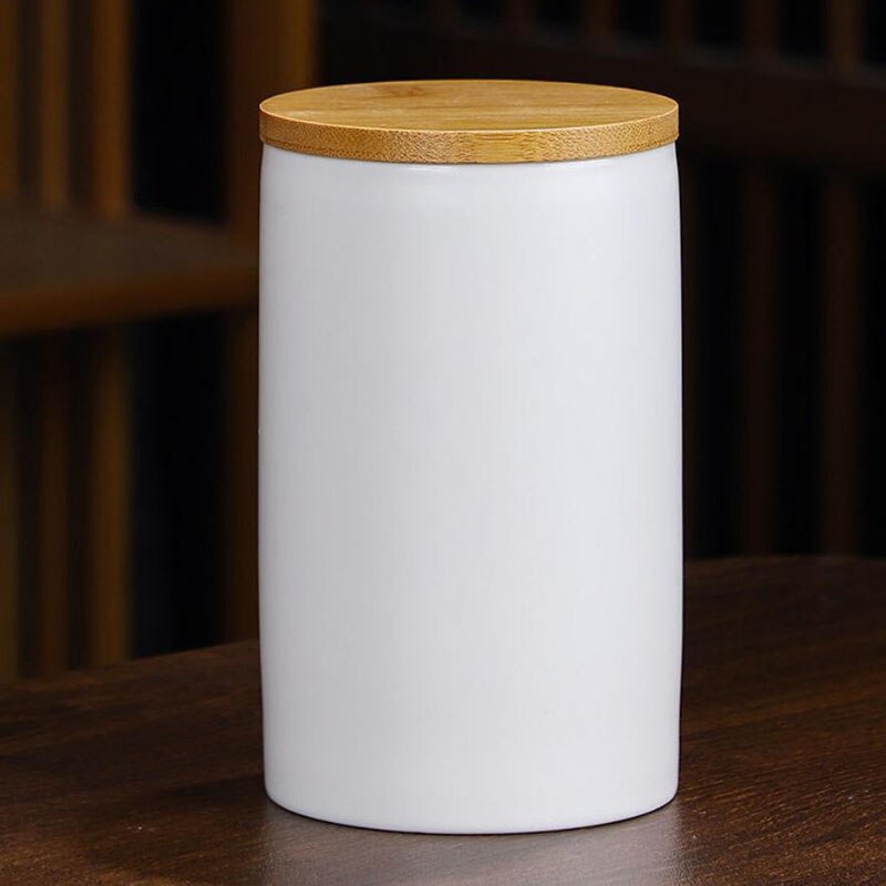 Decal Tea Cans Household Porcelain Sealed Tank Ceramic Tea Sets Candy Coffee Dried Fruit Storage Jar Moisture-proof Tea Caddy: color 9