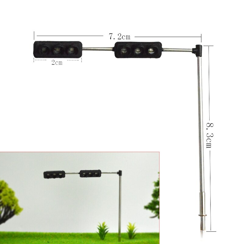3 farvetrafiklyssignaler ho oo skalamodel 6 førte til diy sandbord krydsning gade konstruktion model 3