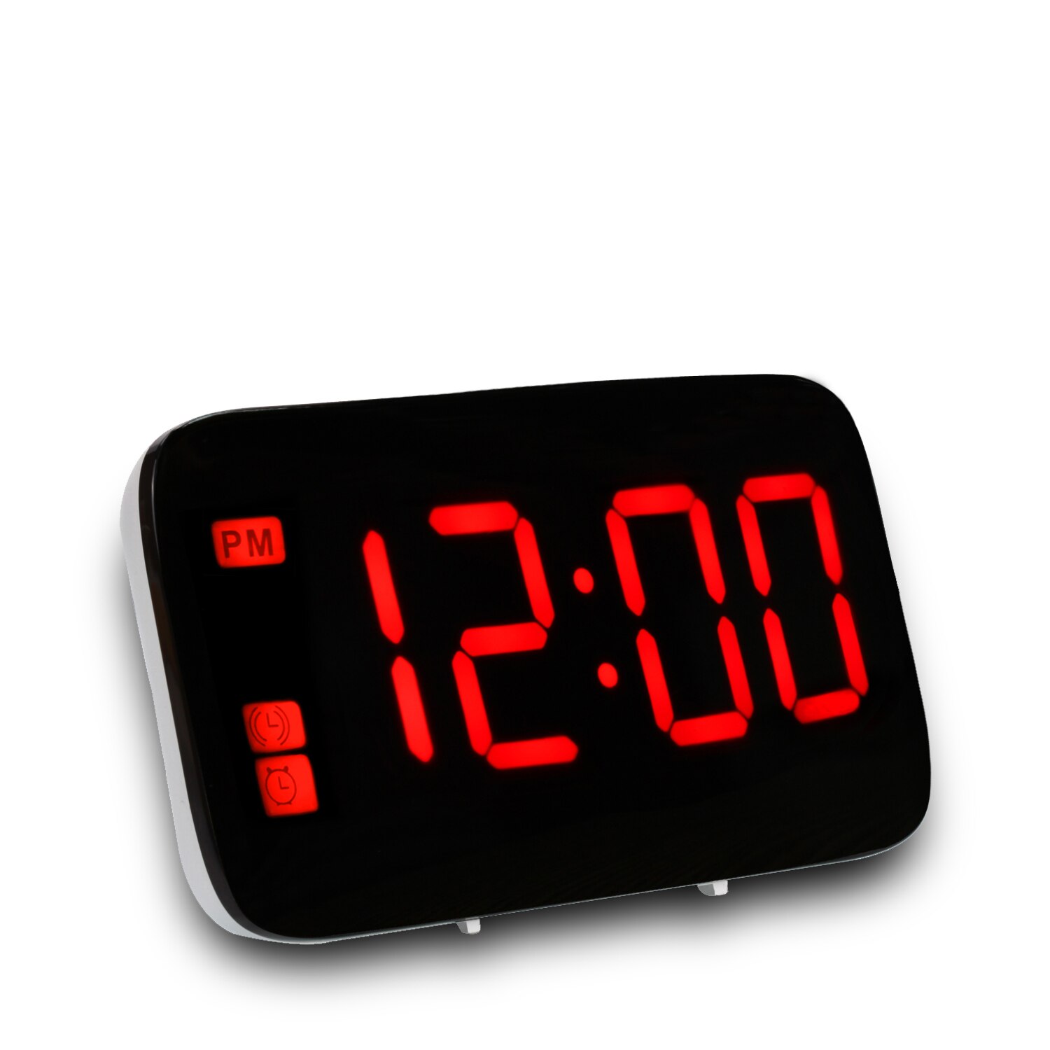 Digital Alarm Clock Voice Control LED Time Display Electronic Play Oo Night Backlit Desktop Desktop Clock Home Decoration: 2