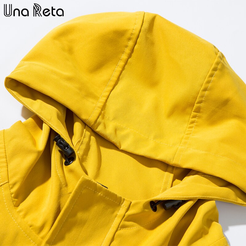 Una Reta Jacket Men Autumn korean Style Men Clothing Tracksuit Coat With Hooded Hip Hop Streetwear Loose Men's Jacket