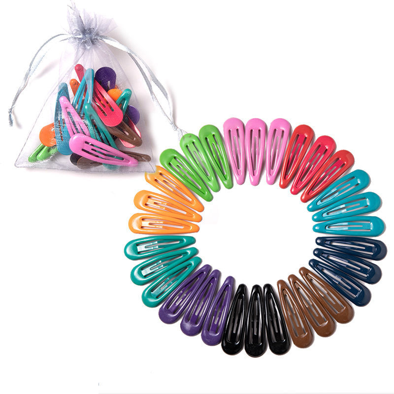 10/20/30/40Pcs Baby Hairclip Haarspelden Leuke Kleurrijke -Vormige Clip Mode Baby Meisje haarspelden Haar Accessoires Haarspelden: 30pcs Dark color