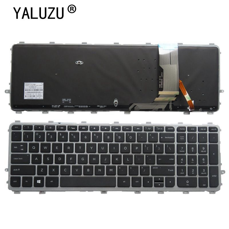 YALUZU English Backlit Keyboard for HP ENVY 17t-j000 15-j000ea 15-j003la 6037B0082701 720244-161 17-j184na 17-j184nr