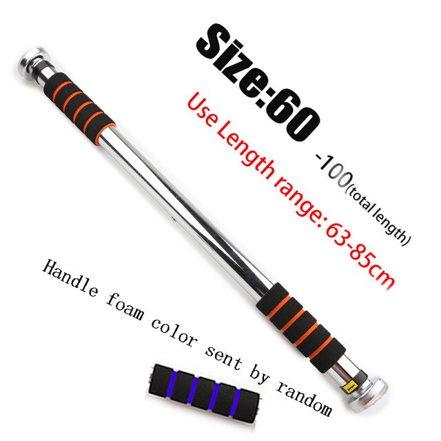 Adjustable Door Horizontal Bars Steel Home Gym Workout Chin push Up Pull Up Training Bar Sport Fitness Sit-ups Equipment: Black