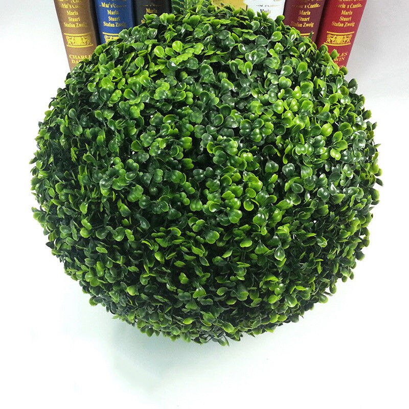 Large 48cm 42cm Artificial Plant Ball Topiary Tree Wedding Decoration Party Home Outdoor Hanging Balls Home Yard Ornaments: 42cm